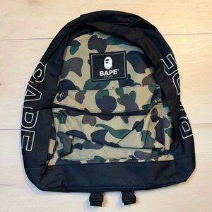 A bathing ape bape camo backpack bag